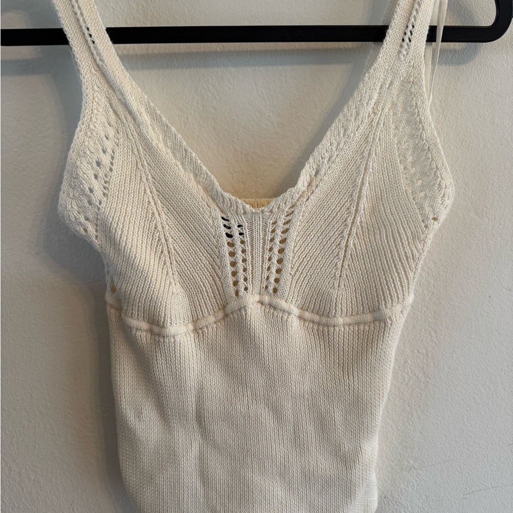 GAP NWT Crochet Sweater Crop Tank Top